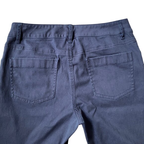 Pendleton Navy Blue Pants Women 4  Slim Fit Stretch Mid Rise Casual - Picture 12 of 14